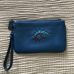 Coach Beasts Steggy (stegosaurus) wristlet